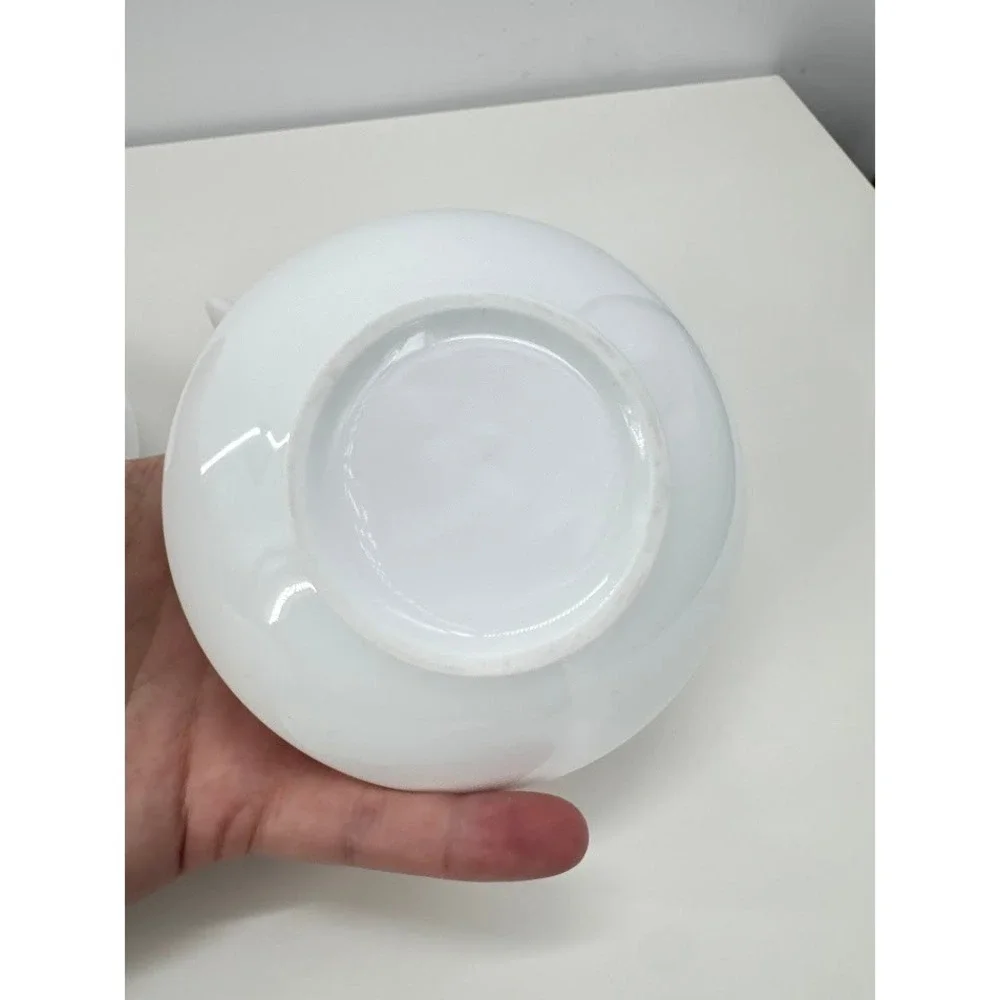 Tempo by Ranmaru‎ UFO Modernist White Ceramic Creamer Sugar Bowl Set MCM Japan
